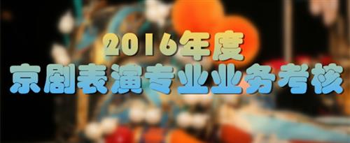 草我艹网国家京剧院2016年度京剧表演专业业务考...